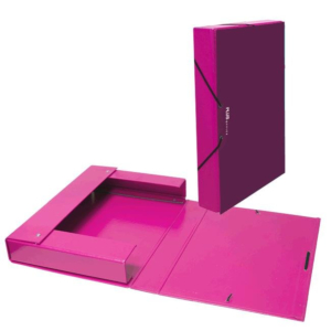 CARPETA PROYECTO CARTÓN PLUS OFFICE A4 LOMO 50 MM. CON GOMAS FUCSIA REF. 180961
