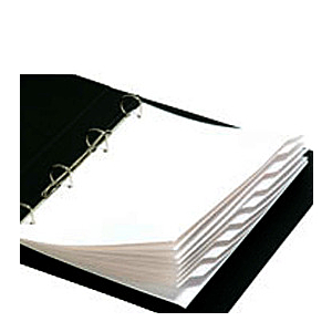 SEPARADORES DE CARTULINA BLANCA A/4 CON 4 TALADROS REF. 3010-T