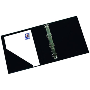 CARPETA PVC IBERPLAS FOLIO NATURAL 4 ANILLAS 40 MM. NEGRA REF. 327-M4
