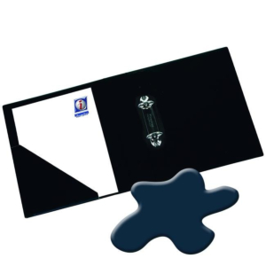 CARPETA PVC IBERPLAS FOLIO NATURAL 2 ANILLAS 25 MM. AZUL REF. 323-M2