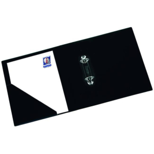CARPETA PVC IBERPLAS FOLIO NATURAL 2 ANILLAS 25 MM. NEGRO REF. 323-M2