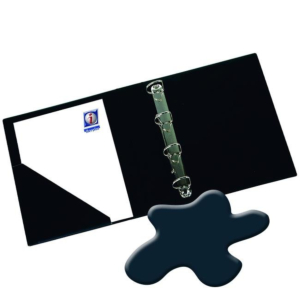 CARPETA PVC IBERPLAS FOLIO NATURAL 4 ANILLAS 25 MM. AZUL REF. 323-M4 