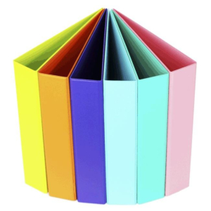 CARPETA PVC IBERPLAS FUN COLOR FOLIO 4 ANILLAS 25 MM. 6 COLORES SURTIDOS REF. 505-FC-90