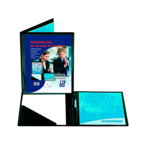 CARPETA CONGRESO PVC IBERPLAS FOLIO CON BLOC NEGRO REF. 455