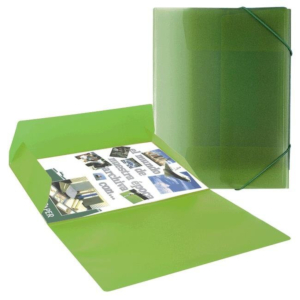 CARPETA POLIPROPILENO PLUS OFFICE A3 CON GOMAS Y SOLAPAS VERDE REF. B-186