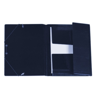 CARPETA PVC FOLIO CON GOMAS Y SOLAPAS AZUL