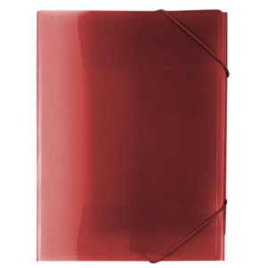 CARPETA POLIPROPILENO PLUS OFFICE A4 CON GOMAS Y SOLAPAS ROJO REF. B-183-RD
