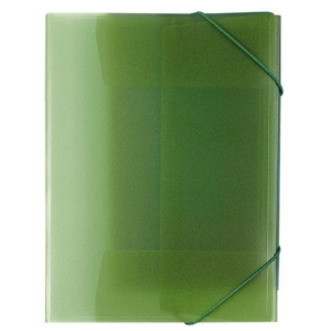 CARPETA POLIPROPILENO PLUS OFFICE A4 CON GOMAS Y SOLAPAS VERDE REF. B-183-GR