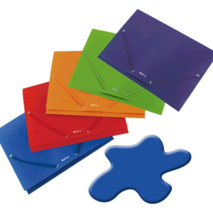 CARPETA POLIPROPILENO PLUS OFFICE SOFT A4 CON GOMAS Y SOLAPAS AZUL REF. 180894