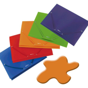 CARPETA POLIPROPILENO PLUS OFFICE SOFT A4 CON GOMAS Y SOLAPAS NARANJA REF. 180892