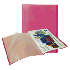 CARPETA 40 FUNDAS PLUS OFFICE A4 ROSA TRASLÚCIDO REF. MO-40/MTG-6040
