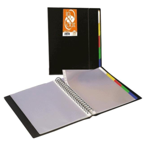 CARPETA 30 FUNDAS GRAFOPLAS IN&OUT A4 NEGRO OPACO REF. 39403010