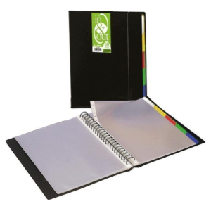 CARPETA 50 FUNDAS GRAFOPLAS IN&OUT A4 NEGRO OPACO REF. 39405010