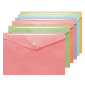 DOSSIER CON BROCHE PP BISMARK A4 TONOS PASTELES REF. 326621