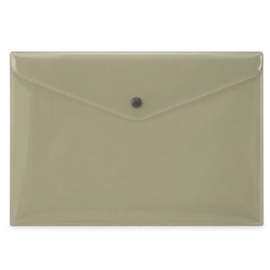 DOSSIER CON BROCHE PP PLUS OFFICE A4 CAPACIDAD 50 H. OCRE VERDOSO REF. 2020