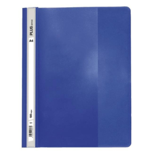 DOSSIER CON FÁSTENER PP PLUS OFFICE A4 CAPACIDAD 100 H. AZUL OSCURO REF. 180643