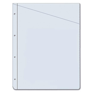 FUNDA 4 TALADROS CORTE OBLICUO PVC A4 100 MICRAS 