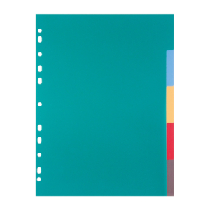 SEPARADORES DE POLIPROPILENO PLUS OFFICE COLORES (PACK 5 UND.) REF. HJ-S