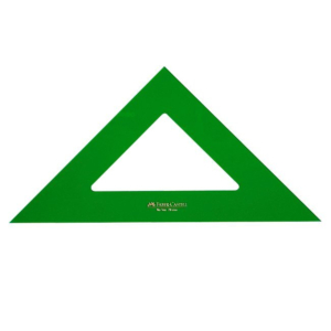 ESCUADRA FABER CASTELL GAMA VERDE 28 CM. REF.566-28