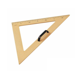 ESCUADRA DE PLÁSTICO IMITACIÓN MADERA 50 CM. REF. 233