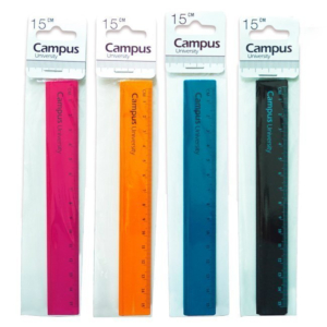 REGLA DE ALUMINIO COLORES CAMPUS UNIVERSITY 15 CM. REF. 600360