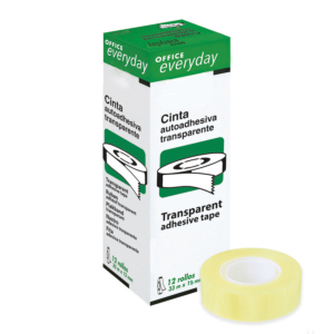 CINTA ADHESIVA TRANSPARENTE PLUS OFFICE 19MMX33M REF. 400-33X19