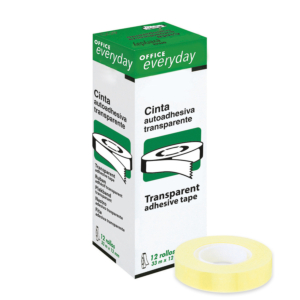 CINTA ADHESIVA TRANSPARENTE PLUS OFFICE 12MMX33M REF. 400-33X12