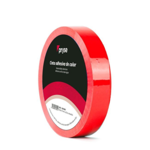 CINTA ADHESIVA PRYSE COLOR ROJO 19 MM. X 63 M.