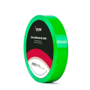 CINTA ADHESIVA PRYSE COLOR VERDE 19 MM. X 63 M.