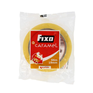 CINTA ADHESIVA TRANSPARENTE FIXO 66MTS X 19MM.
