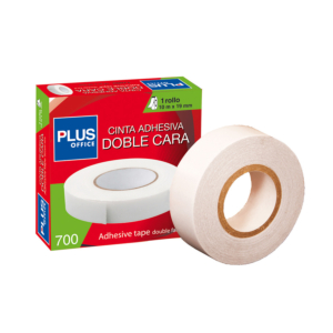 CINTA ADHESIVA PLUS OFFICE DOBLE CARA 19 MM X 10 MTS. REF. 700