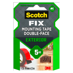 CINTA ADHESIVA DOBLE CARA SCOTCH-FIX MOUNTING TAPE PARA EXTERIOR