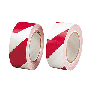 CINTA DE SEGURIDAD TESA ROJO/BLANCO 80MMX100MTS REF. 58137