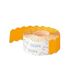 ETIQUETAS ADHESIVAS REMOVIBLES METO NARANJA 22X12 1200UDS