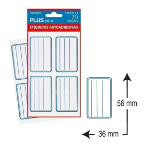 ETIQUETAS BLANCAS PARA LIBROS MAKRO PAPER REF. S.L.