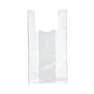 BOLSA BLANCA DE PLÁSTICO CON ASAS 40 X 50 CM.