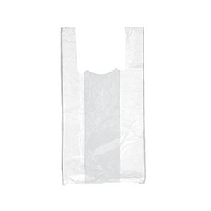 BOLSA BLANCA DE PLÁSTICO CON ASAS 30 X 40 CM.