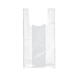 BOLSA BLANCA DE PLÁSTICO CON ASAS 35 X 50 CM.
