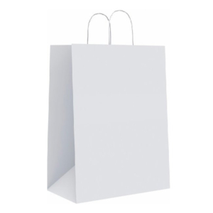 BOLSA PAPEL BLANCO 260 X 100 X 350 MM.