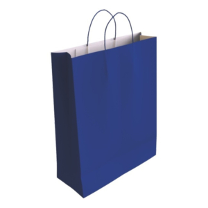 BOLSA PAPEL CELULOSA AZUL 310 X 110 X 420 MM.