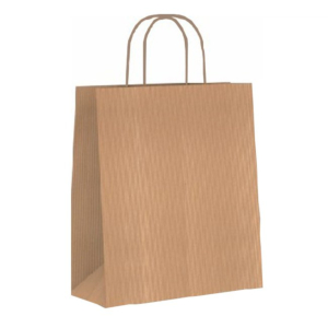 BOLSA PAPEL KRAFT NATURAL 310 X 110 X 420 MM.
