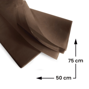 PAPEL DE SEDA SADIPAL 75 X 50 CM. 26 H. MARRÓN REF. 18118