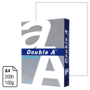 PAPEL DOUBLE A PRESENTATION BLANCO A4 100 G. 200 H.