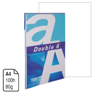 PAPEL PAQ. 100 H. DOUBLE A PREMIUM EXTRA BLANCO A4 80 G.