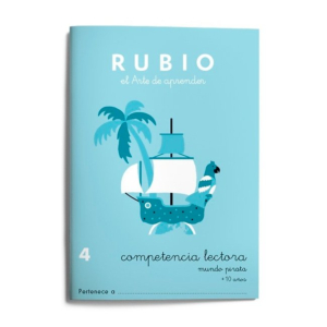 CUADERNO RUBIO A5 COMPETENCIA LECTORA 4 MUNDO PIRATA