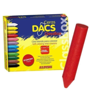 LÁPICES DE CERA BLANDA ALPINO DACS 288 UNID. 12 COLORES SURTIDOS REF. DA-00050