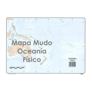 MAPAS MUDOS OCEANÍA FÍSICO REF. 10