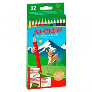 LÁPICES DE COLORES ALPINO 12 COLORES SURTIDOS REF. 654