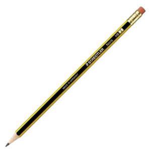 LÁPICES DE GRAFITO CON GOMA STAEDTLER NORIS HB 12 UNID. REF. 122