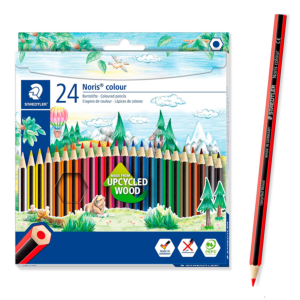 LÁPICES DE COLORES STAEDTLER NORIS COLOUR 24 COLORES SURTIDOS REF. 185-C24